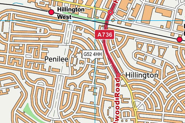 G52 4HH map - OS VectorMap District (Ordnance Survey) G52 4HH map - OS VectorMap District (Ordnance Survey)