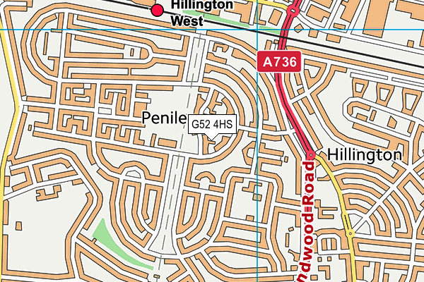 G52 4HS map - OS VectorMap District (Ordnance Survey) G52 4HS map - OS VectorMap District (Ordnance Survey)