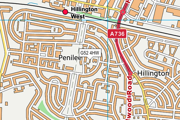 G52 4HW map - OS VectorMap District (Ordnance Survey) G52 4HW map - OS VectorMap District (Ordnance Survey)