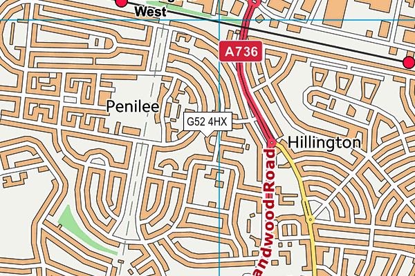 G52 4HX map - OS VectorMap District (Ordnance Survey) G52 4HX map - OS VectorMap District (Ordnance Survey)