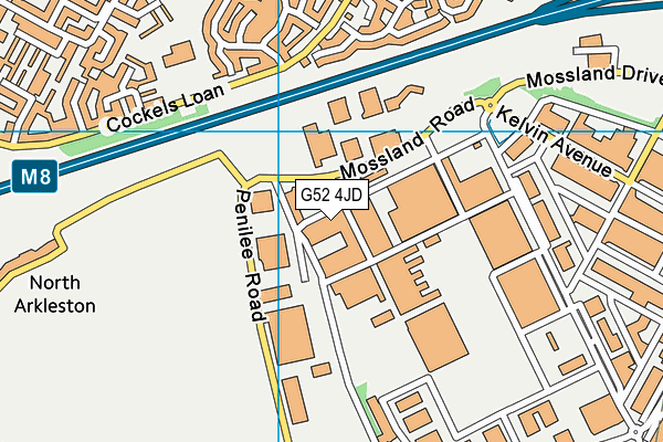 G52 4JD map - OS VectorMap District (Ordnance Survey) G52 4JD map - OS VectorMap District (Ordnance Survey)