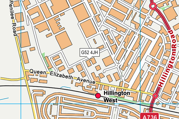 G52 4JH map - OS VectorMap District (Ordnance Survey) G52 4JH map - OS VectorMap District (Ordnance Survey)
