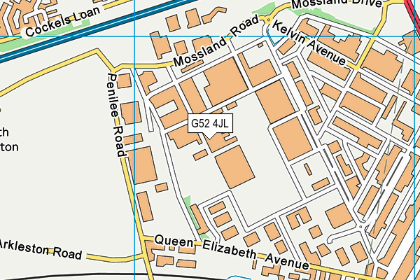 G52 4JL map - OS VectorMap District (Ordnance Survey) G52 4JL map - OS VectorMap District (Ordnance Survey)