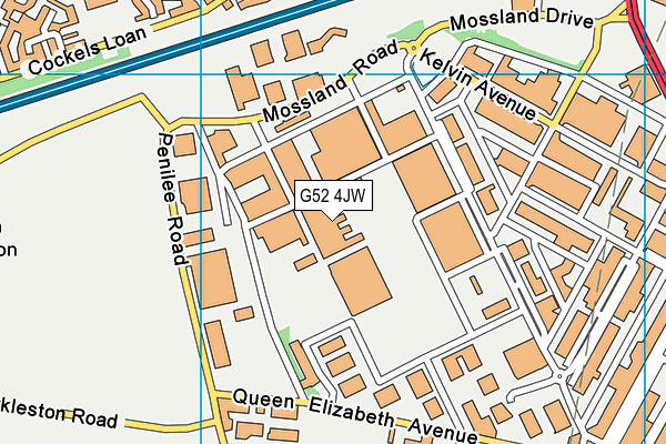 G52 4JW map - OS VectorMap District (Ordnance Survey) G52 4JW map - OS VectorMap District (Ordnance Survey)