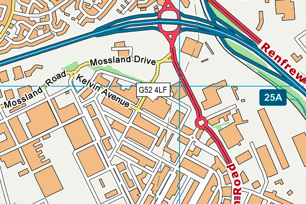 G52 4LF map - OS VectorMap District (Ordnance Survey) G52 4LF map - OS VectorMap District (Ordnance Survey)