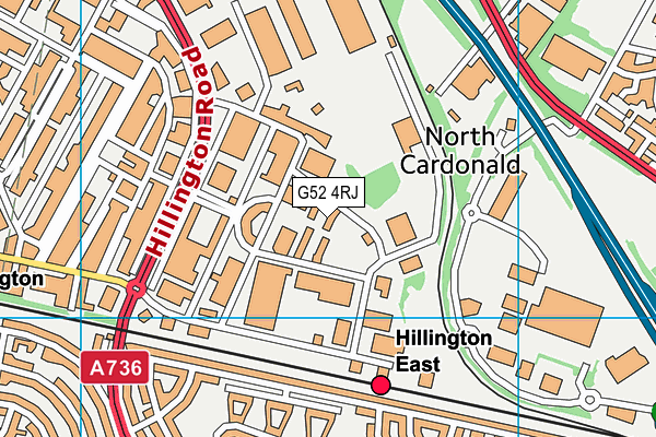 G52 4RJ map - OS VectorMap District (Ordnance Survey) G52 4RJ map - OS VectorMap District (Ordnance Survey)