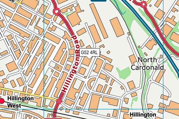 G52 4RL map - OS VectorMap District (Ordnance Survey) G52 4RL map - OS VectorMap District (Ordnance Survey)