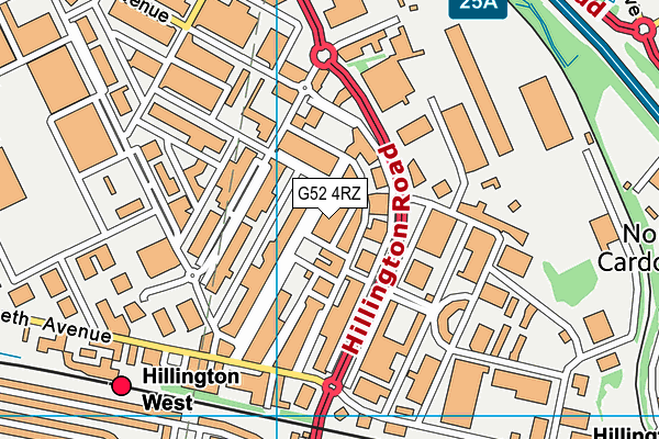 G52 4RZ map - OS VectorMap District (Ordnance Survey) G52 4RZ map - OS VectorMap District (Ordnance Survey)