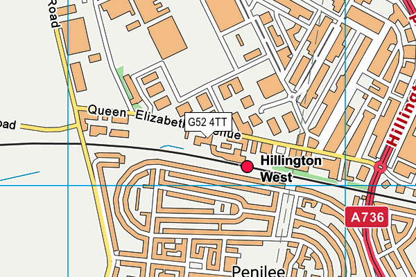 G52 4TT map - OS VectorMap District (Ordnance Survey) G52 4TT map - OS VectorMap District (Ordnance Survey)