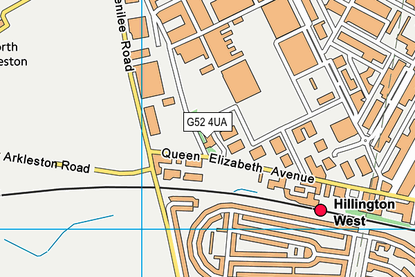 G52 4UA map - OS VectorMap District (Ordnance Survey)