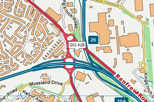 G52 4UB map - OS VectorMap District (Ordnance Survey) G52 4UB map - OS VectorMap District (Ordnance Survey)