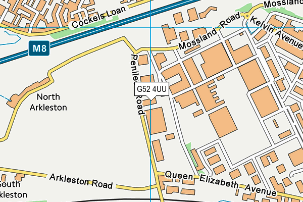 G52 4UU map - OS VectorMap District (Ordnance Survey) G52 4UU map - OS VectorMap District (Ordnance Survey)