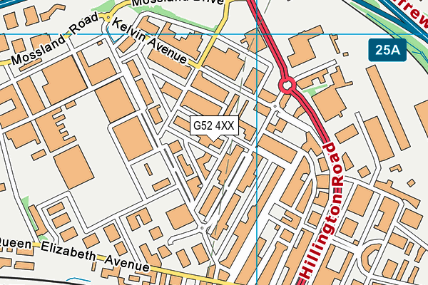 G52 4XX map - OS VectorMap District (Ordnance Survey) G52 4XX map - OS VectorMap District (Ordnance Survey)