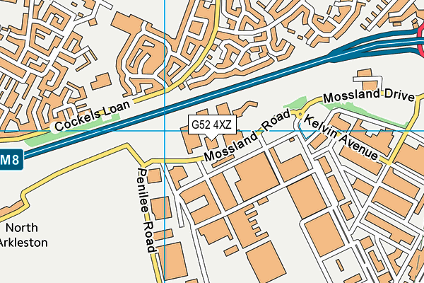 G52 4XZ map - OS VectorMap District (Ordnance Survey) G52 4XZ map - OS VectorMap District (Ordnance Survey)