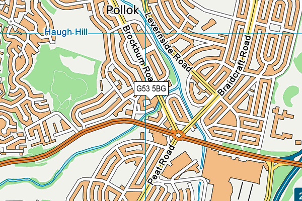 G53 5BG map - OS VectorMap District (Ordnance Survey)