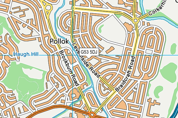 G53 5DJ map - OS VectorMap District (Ordnance Survey) G53 5DJ map - OS VectorMap District (Ordnance Survey)