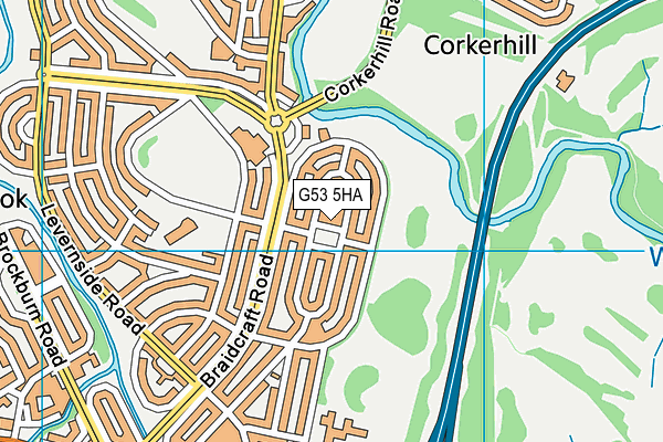 G53 5HA map - OS VectorMap District (Ordnance Survey)