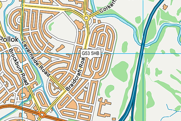 G53 5HB map - OS VectorMap District (Ordnance Survey) G53 5HB map - OS VectorMap District (Ordnance Survey)