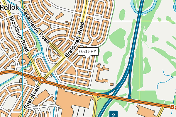 G53 5HY map - OS VectorMap District (Ordnance Survey)