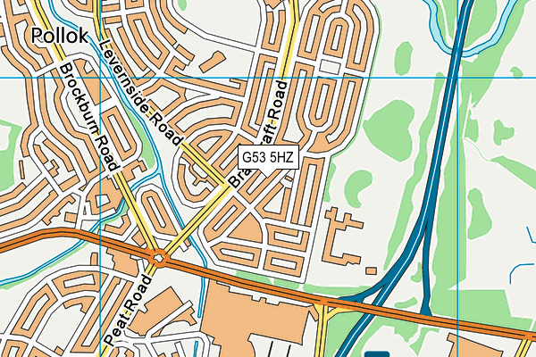 G53 5HZ map - OS VectorMap District (Ordnance Survey)