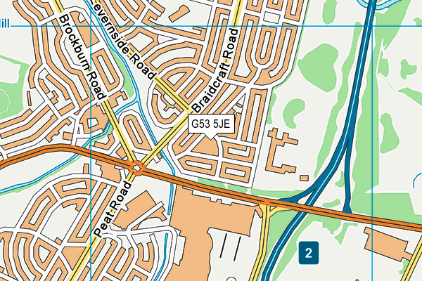 G53 5JE map - OS VectorMap District (Ordnance Survey) G53 5JE map - OS VectorMap District (Ordnance Survey)