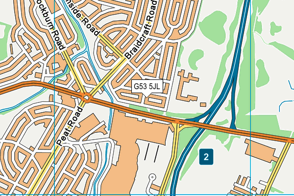 G53 5JL map - OS VectorMap District (Ordnance Survey)