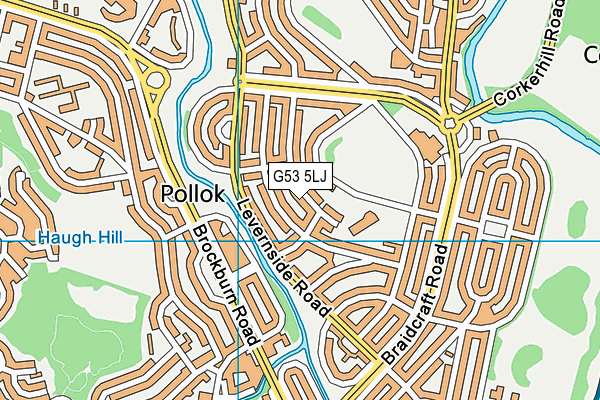 G53 5LJ map - OS VectorMap District (Ordnance Survey)