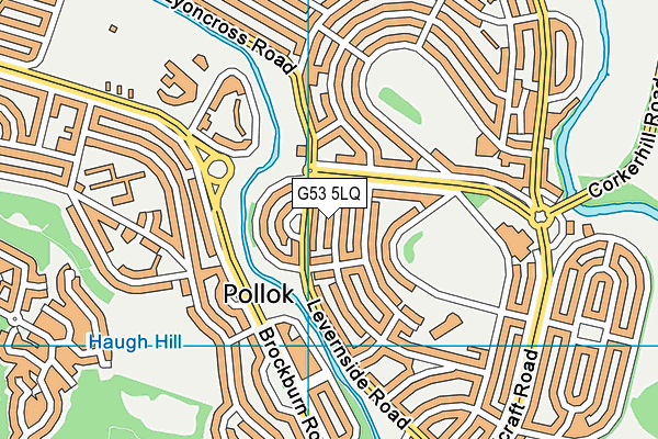 G53 5LQ map - OS VectorMap District (Ordnance Survey)
