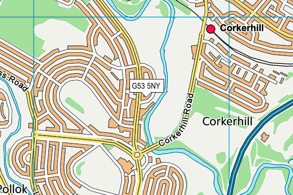 G53 5NY map - OS VectorMap District (Ordnance Survey) G53 5NY map - OS VectorMap District (Ordnance Survey)