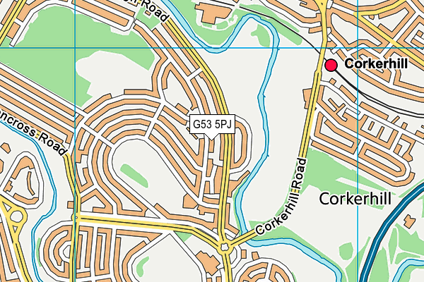 G53 5PJ map - OS VectorMap District (Ordnance Survey) G53 5PJ map - OS VectorMap District (Ordnance Survey)