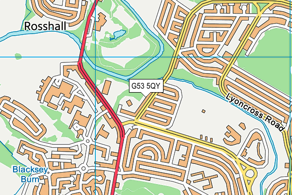 G53 5QY map - OS VectorMap District (Ordnance Survey)