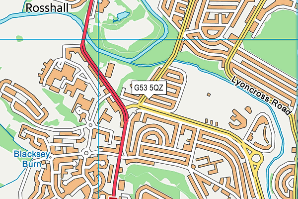 G53 5QZ map - OS VectorMap District (Ordnance Survey) G53 5QZ map - OS VectorMap District (Ordnance Survey)
