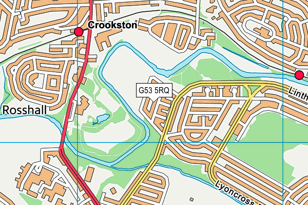 G53 5RQ map - OS VectorMap District (Ordnance Survey)