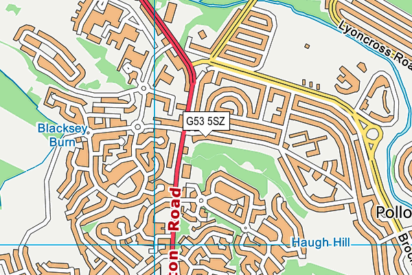 G53 5SZ map - OS VectorMap District (Ordnance Survey)