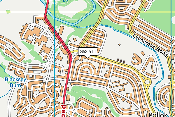 G53 5TJ map - OS VectorMap District (Ordnance Survey) G53 5TJ map - OS VectorMap District (Ordnance Survey)