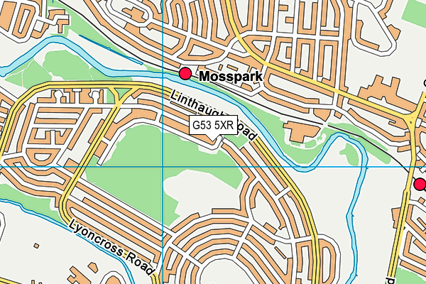 G53 5XR map - OS VectorMap District (Ordnance Survey) G53 5XR map - OS VectorMap District (Ordnance Survey)