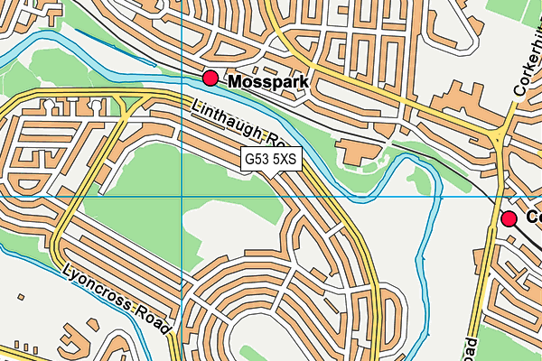 G53 5XS map - OS VectorMap District (Ordnance Survey) G53 5XS map - OS VectorMap District (Ordnance Survey)
