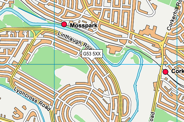 G53 5XX map - OS VectorMap District (Ordnance Survey) G53 5XX map - OS VectorMap District (Ordnance Survey)