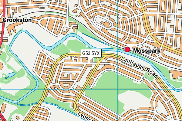 G53 5YX map - OS VectorMap District (Ordnance Survey) G53 5YX map - OS VectorMap District (Ordnance Survey)