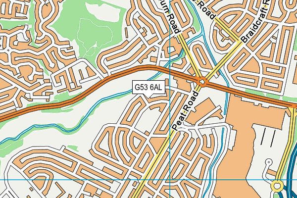 G53 6AL map - OS VectorMap District (Ordnance Survey)