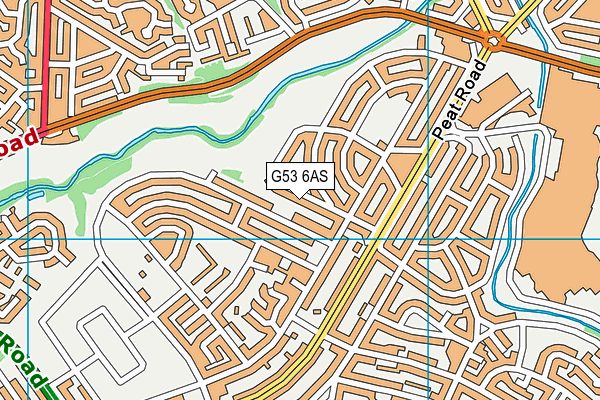 G53 6AS map - OS VectorMap District (Ordnance Survey)