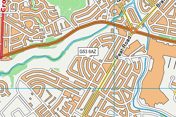 G53 6AZ map - OS VectorMap District (Ordnance Survey) G53 6AZ map - OS VectorMap District (Ordnance Survey)