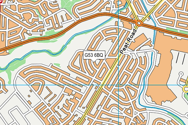 G53 6BQ map - OS VectorMap District (Ordnance Survey)