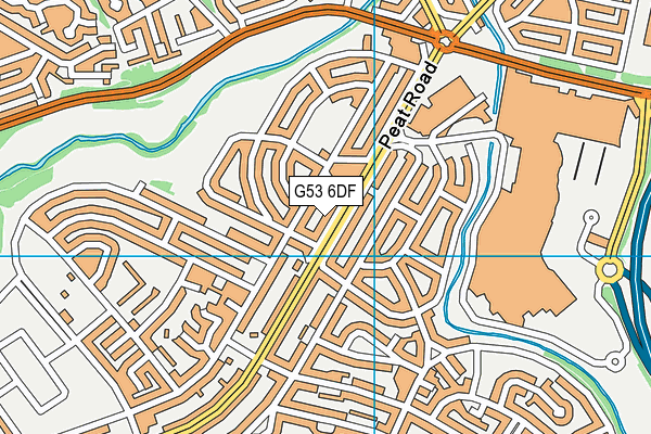 G53 6DF map - OS VectorMap District (Ordnance Survey)