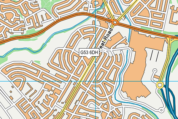 G53 6DH map - OS VectorMap District (Ordnance Survey)