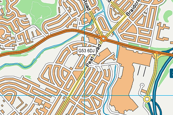 G53 6DJ map - OS VectorMap District (Ordnance Survey) G53 6DJ map - OS VectorMap District (Ordnance Survey)