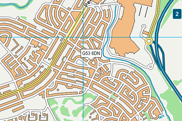 G53 6DN map - OS VectorMap District (Ordnance Survey) G53 6DN map - OS VectorMap District (Ordnance Survey)