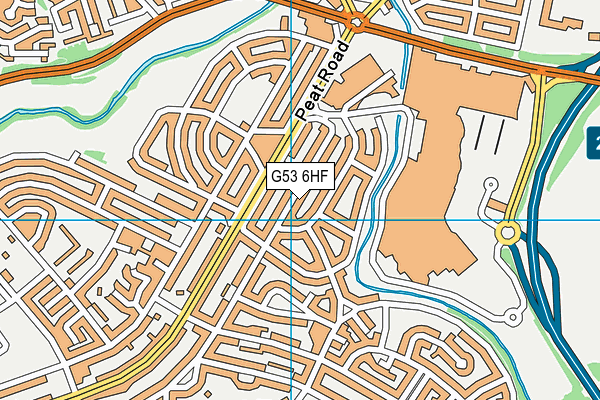 G53 6HF map - OS VectorMap District (Ordnance Survey) G53 6HF map - OS VectorMap District (Ordnance Survey)