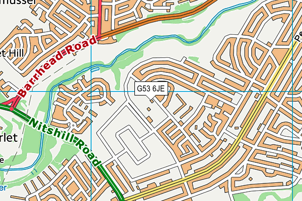 G53 6JE map - OS VectorMap District (Ordnance Survey)