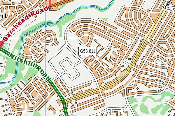 G53 6JJ map - OS VectorMap District (Ordnance Survey)